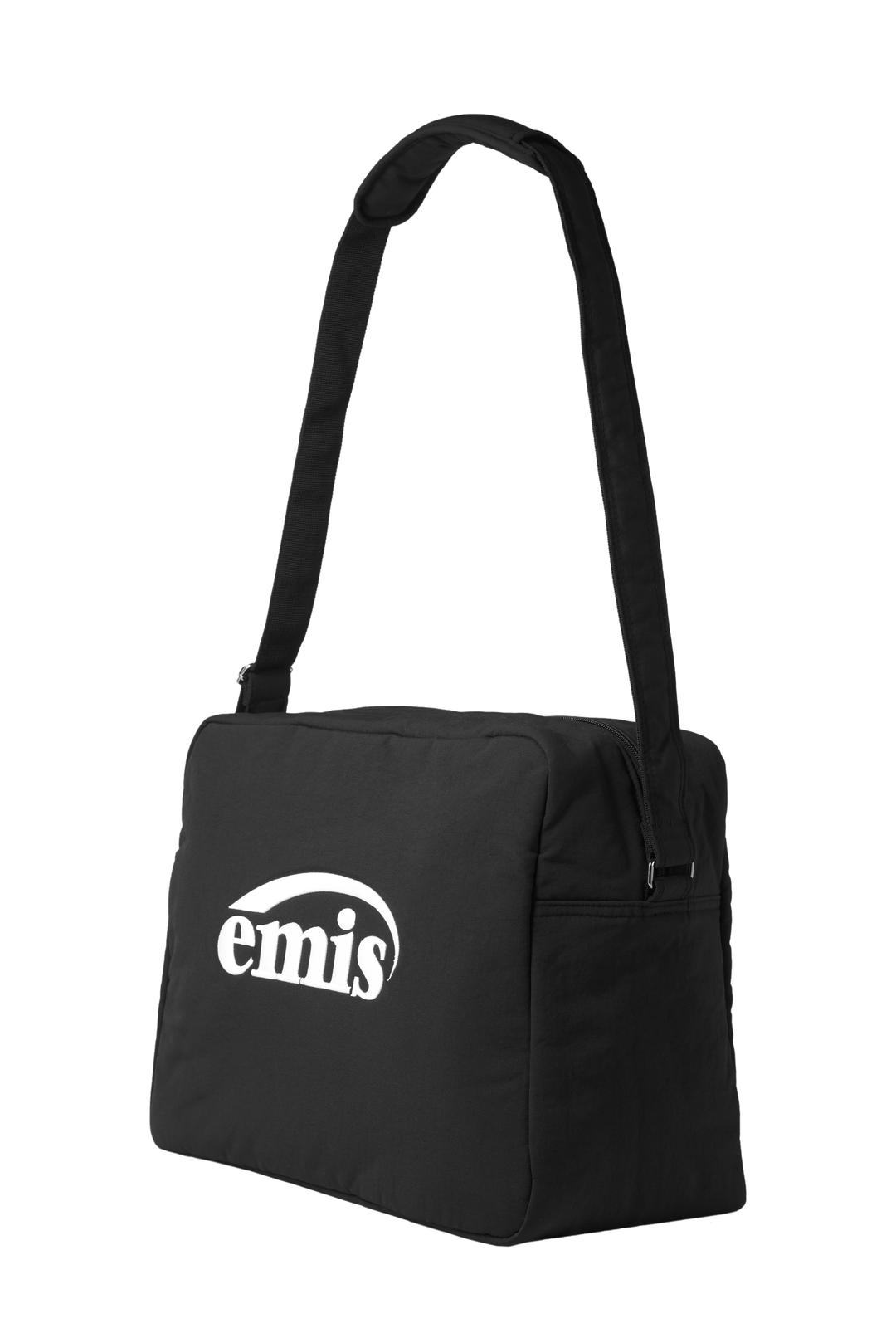 PADDED CROSSED BODY BAG-BLACK