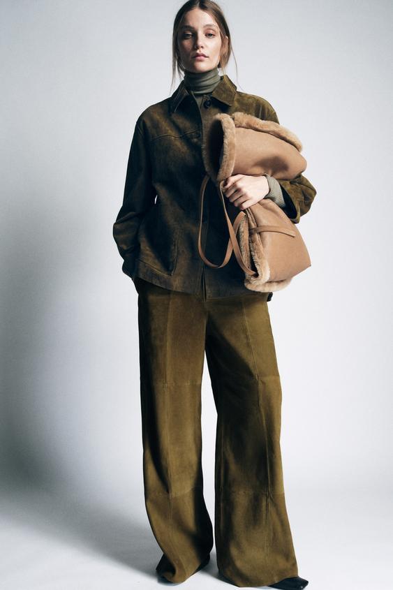 ZW 컬렉션 리미티드 에디션 스웨이드 포켓 재킷