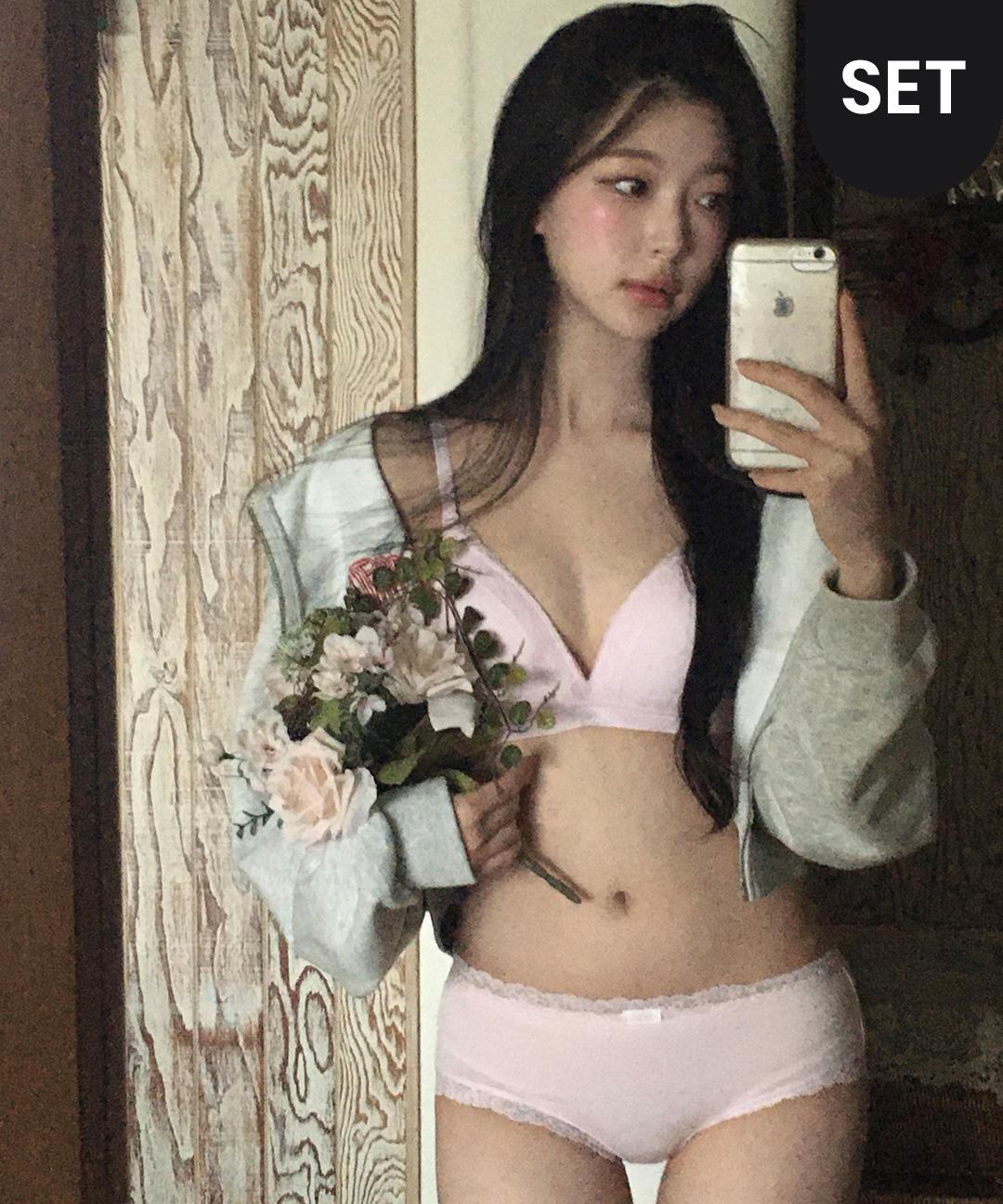 휠라언더웨어 [2차재입고] 러버스 레이스 브라+팬티 속옷세트 3종류 7컬러 택일