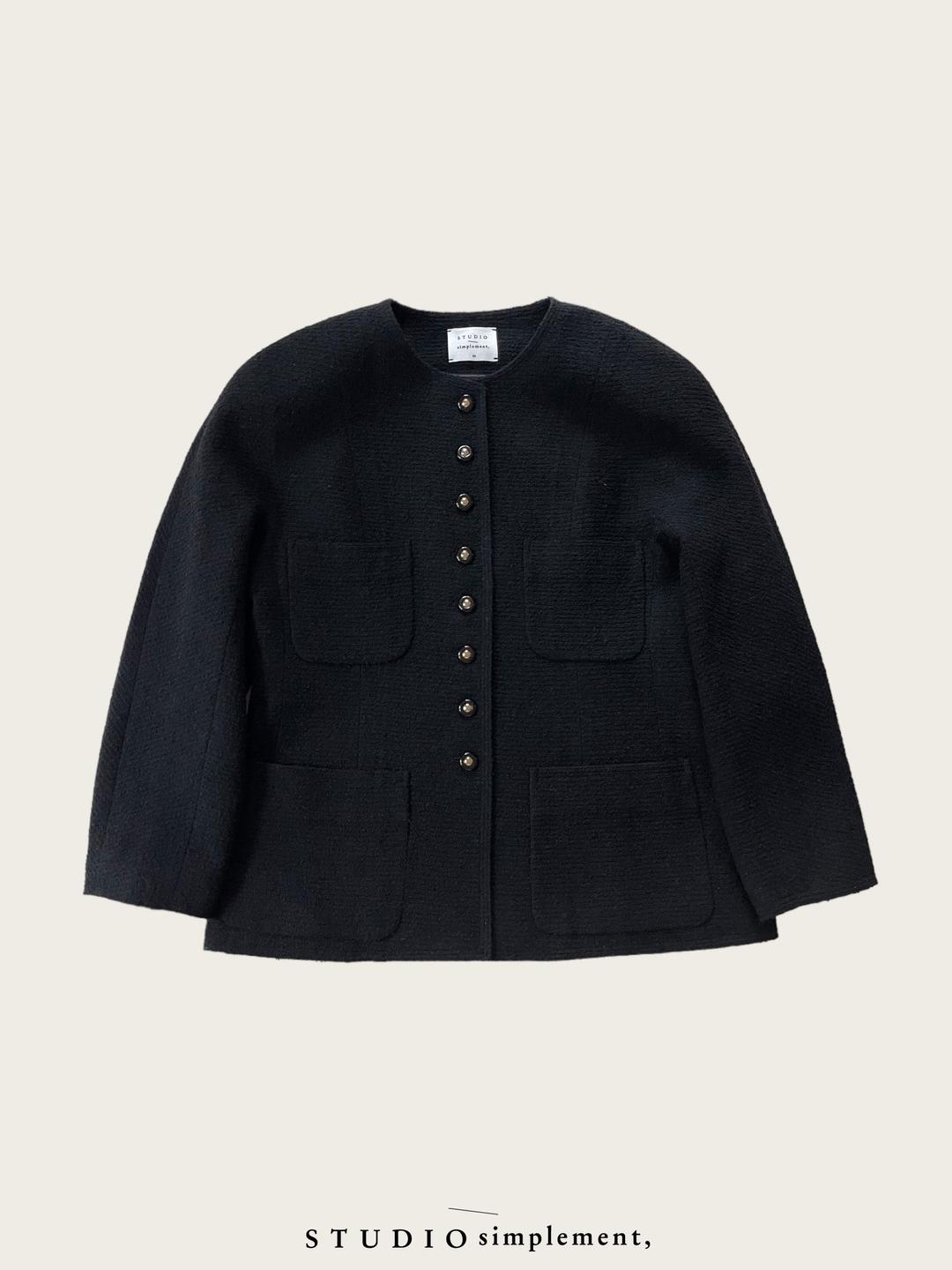 Dome Tweed Jacket (black)(Pre-order)