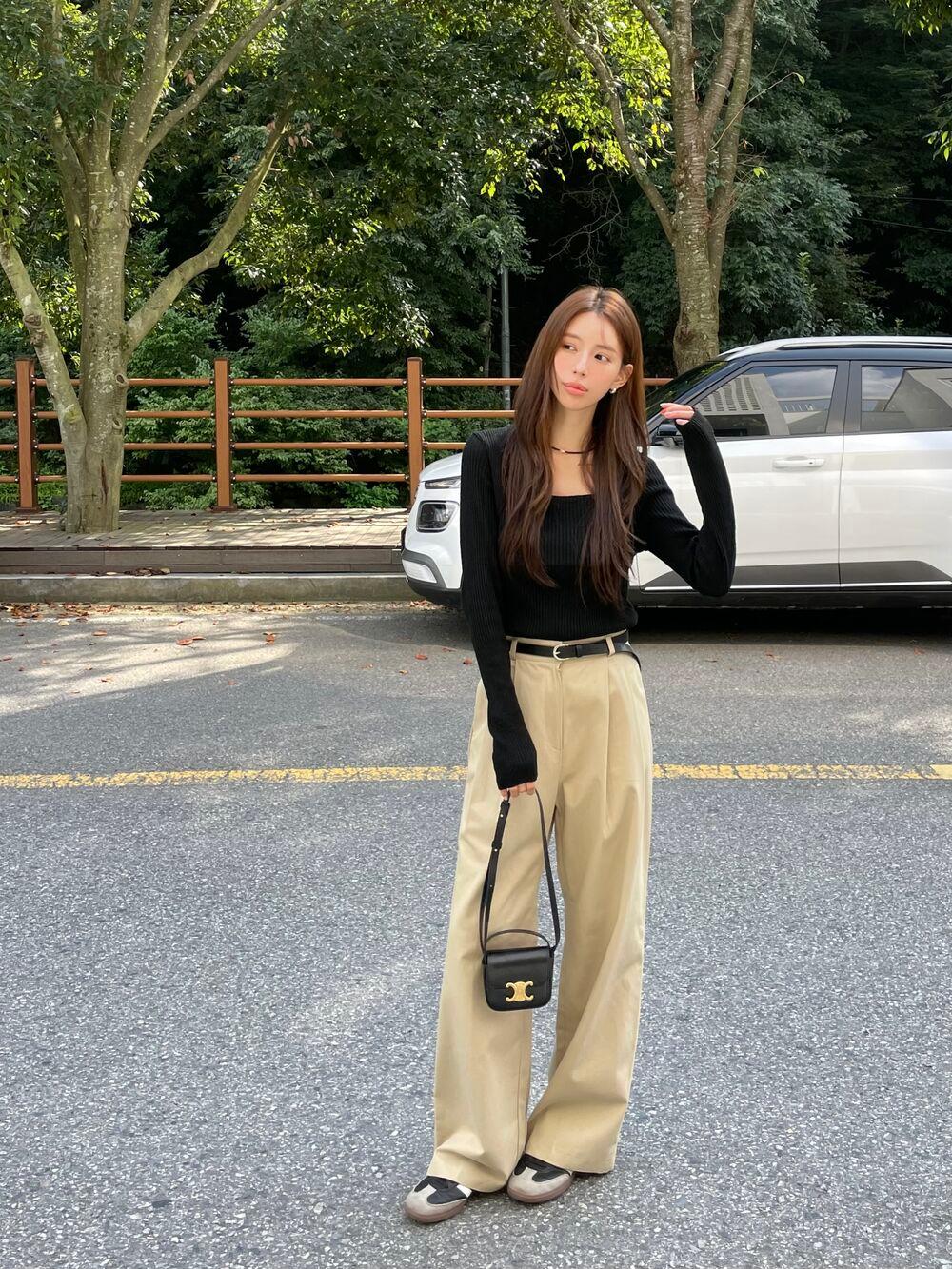 255 코즈 핀턱 팬츠 (베이지)