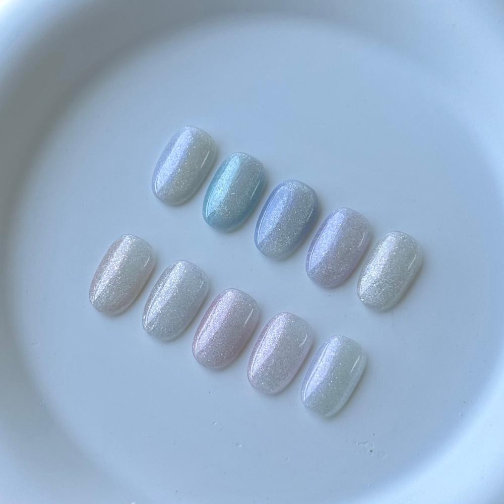 [𝐆𝐥𝐚𝐬𝐬 𝐁𝐞𝐚𝐝𝐬] 오로라네일 도깨비네일 자석네일 수제네일팁