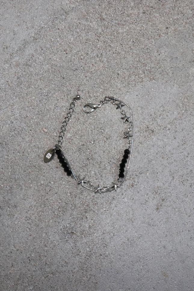 [88AE] NOIR ORBIT BRACELET