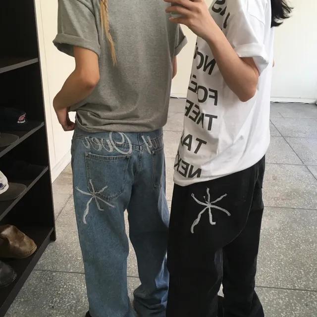 *unisex* 캐리오버 핸들 데님팬츠 (3color)