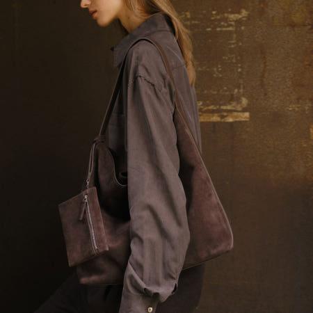 이런 상품 어때요? [로서울]Pulpy hobo bag Suede Umber