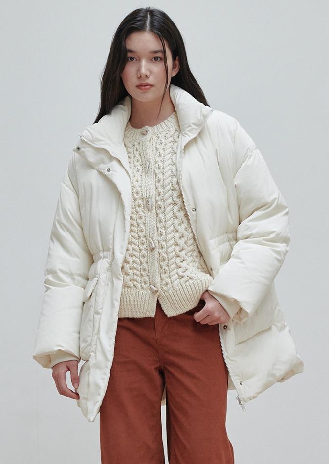 폼폼 푸퍼 자켓 아이보리
