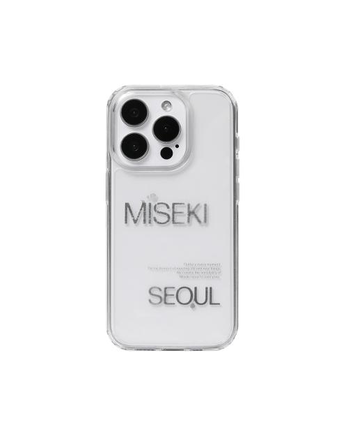 Misekiseoul graphic case 02 CLEAR BLACK