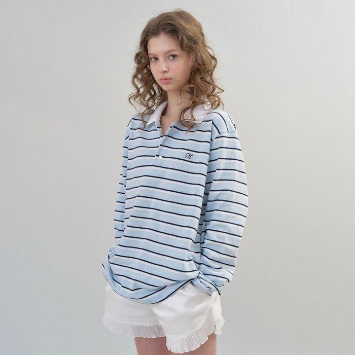 softie pique polo (sky blue)