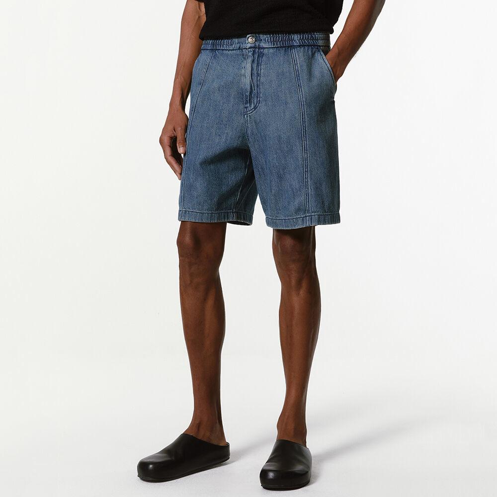 블루 썸머 데님 밴딩 쇼츠 (JNPA3C812B2)