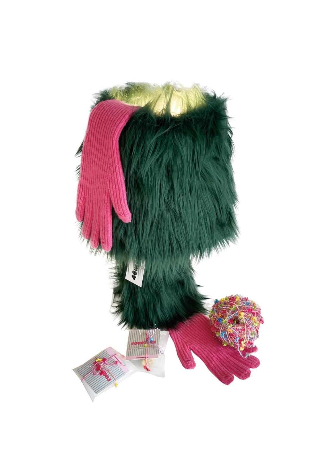 furry lamp (deep green)