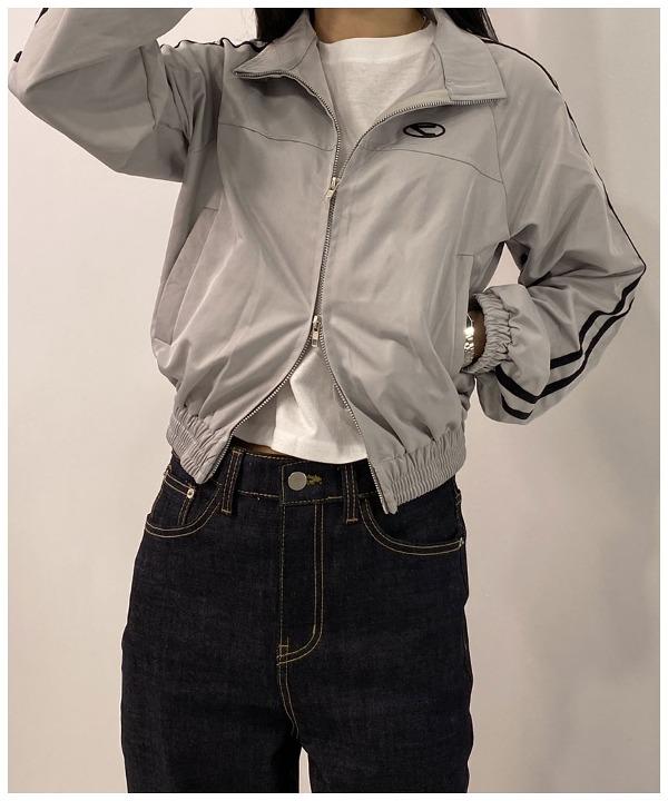 y2k 유니크 투웨이 크롭 트랙 저지