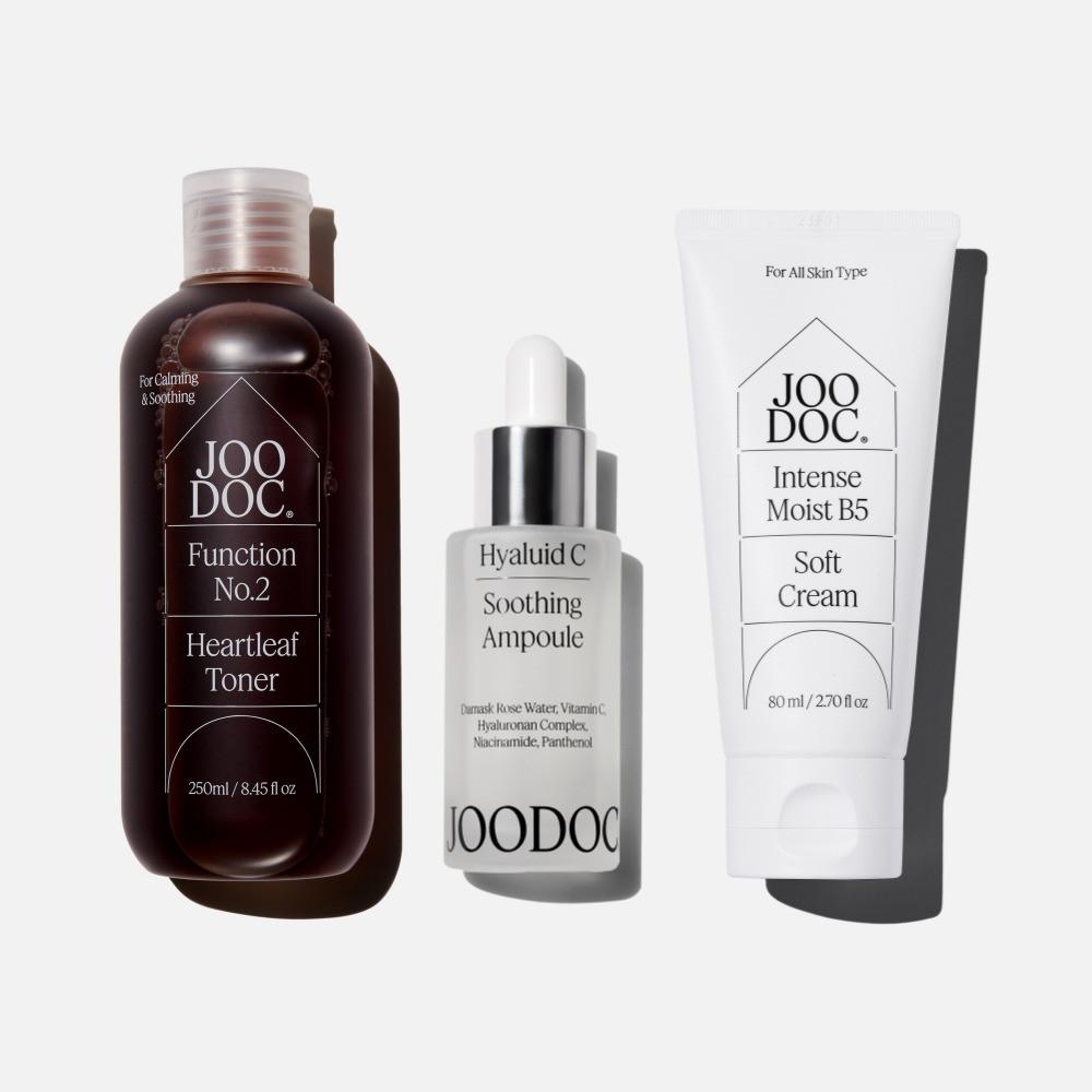 주닥 3STEP 스킨케어 세트 토너 앰플 시카크림