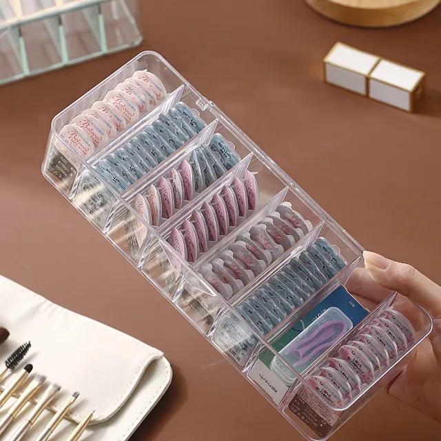 소프트 일회용 콘택트 렌즈 수납 정리 케이스 아크릴 소품 USB 케이블 어댑터 보관함