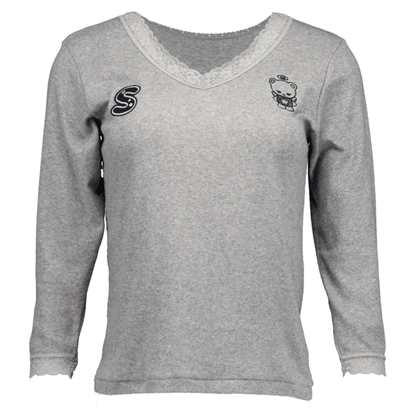 BUDDY LACE TOP GRAY