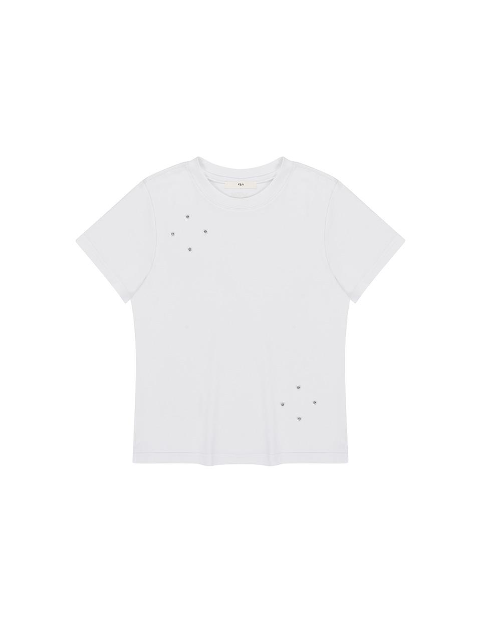 Dew Studded Tee Off-White