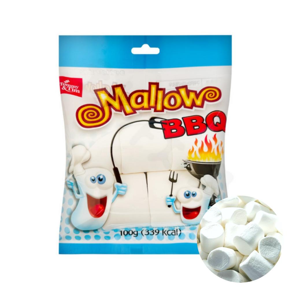 마시멜로우 구워먹는 대왕마시멜로 캠핑 간식 BBQ 마시멜로우 100g