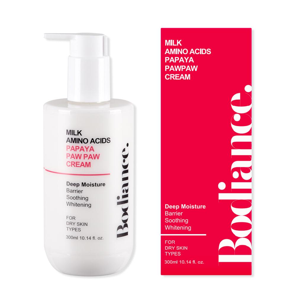 바디언스 밀크 아미노산 고보습 포포 크림 300ml 악건성 극건성 저자극 바디 로션