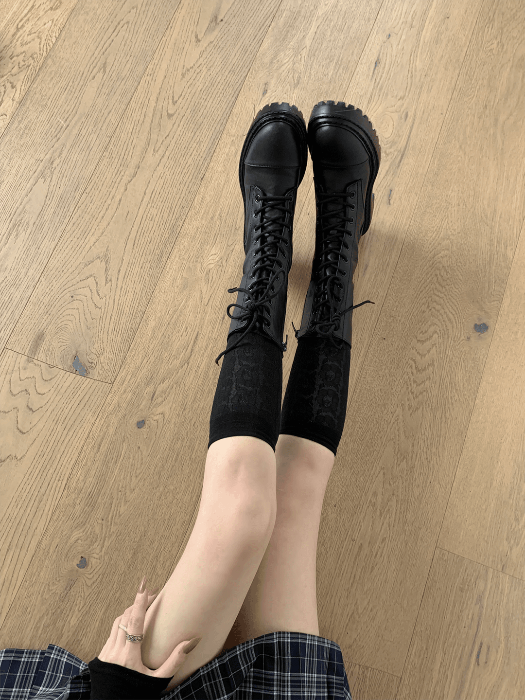 Cobalt Lace-up walker