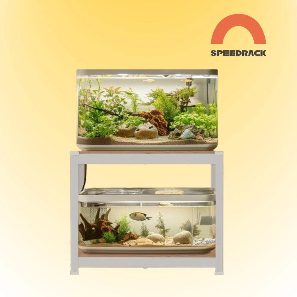 축양장 어항선반 받침대 12T 2자 3자 광폭 수조 스피드랙V2 조립식 철제선반 300300600