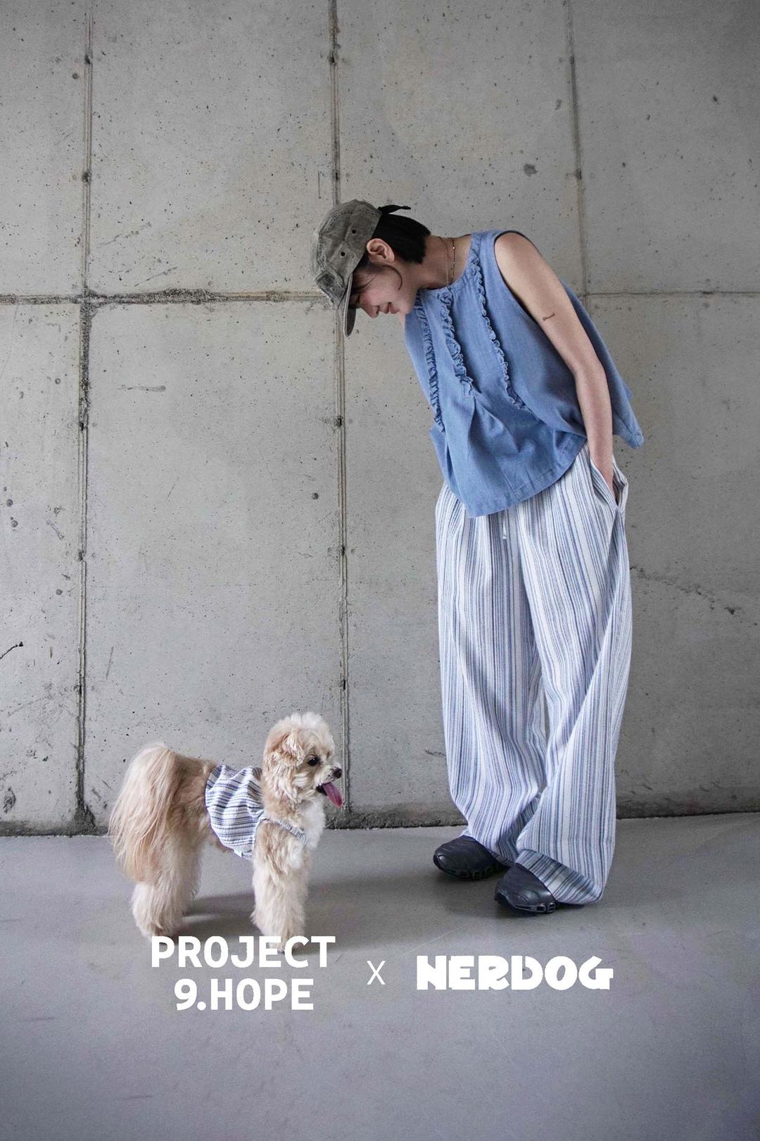 [9.hope X nerdog] 크레페 linen PT (blue)