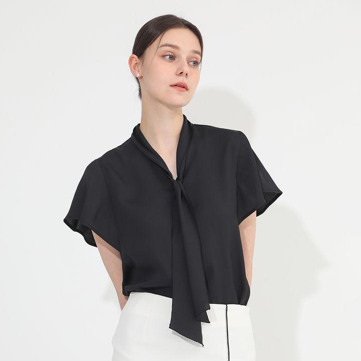 [독점특가] 반팔 타이 블라우스 -FDBAD2414W