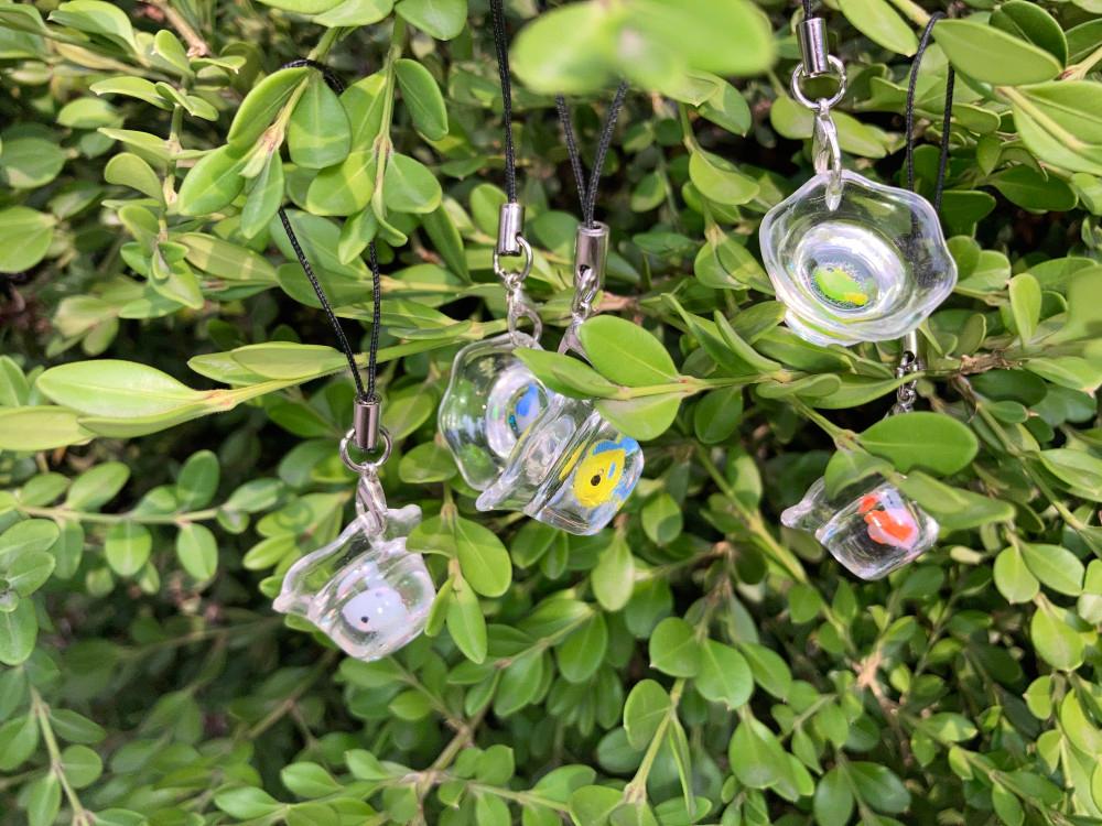 미니 어항 키링