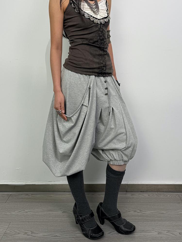 Double Punch Loose Big Pocket Shorts