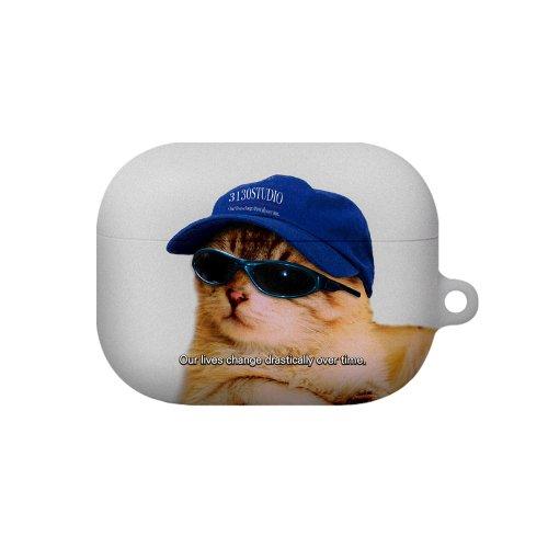 더 블루 에센셜 캣 에어팟 프로 하드 케이스