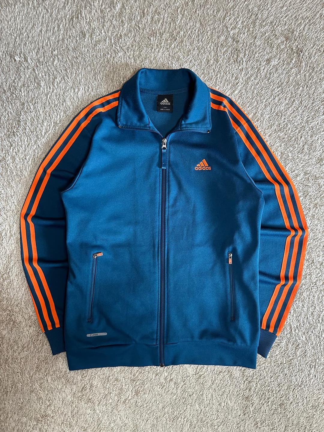 아디다스 ADIDAS 삼각로고 트랙탑 져지 오렌지 블루 | 후루츠패밀리