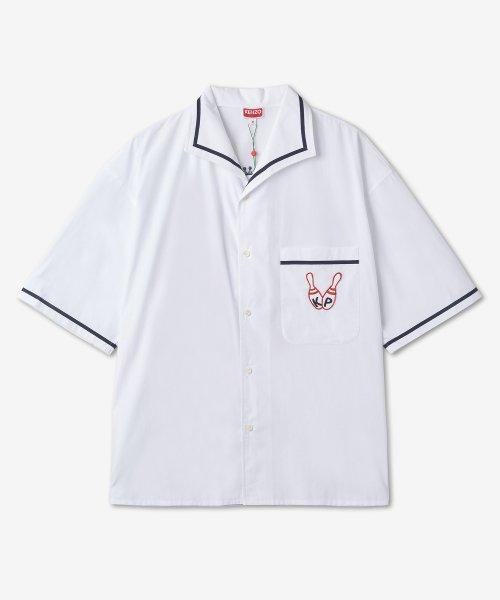 남성 엘리펀트 하와이안 셔츠 - 오프 화이트 / FD55CH1135DE02