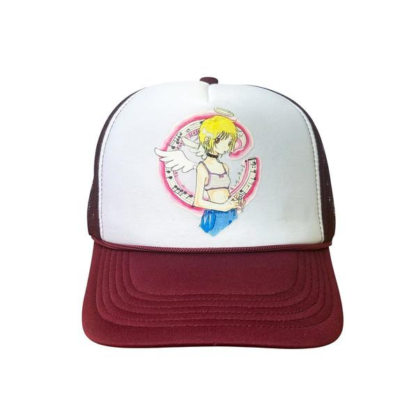 Maroon Angel Girl Hat