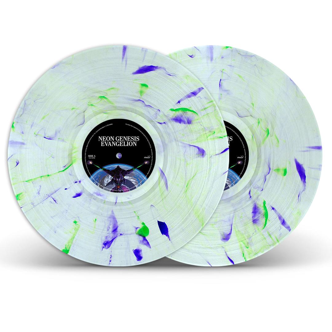 Neon Genesis - Original Series Soundtrack LP - Mondo Exclusive Clear with Green/Purple Smoke