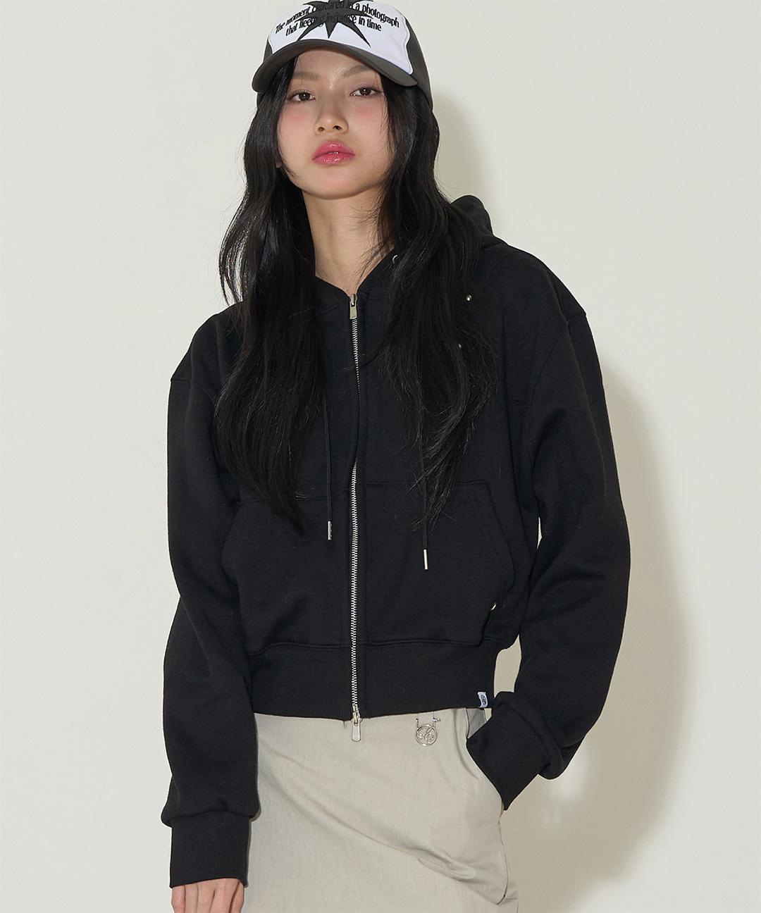 일리고 스터드 후드 집업 - 3 COLOR