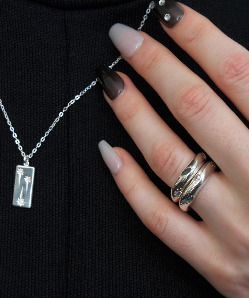 [XANADU] MULTI CUBIC RINGㅣSILVER