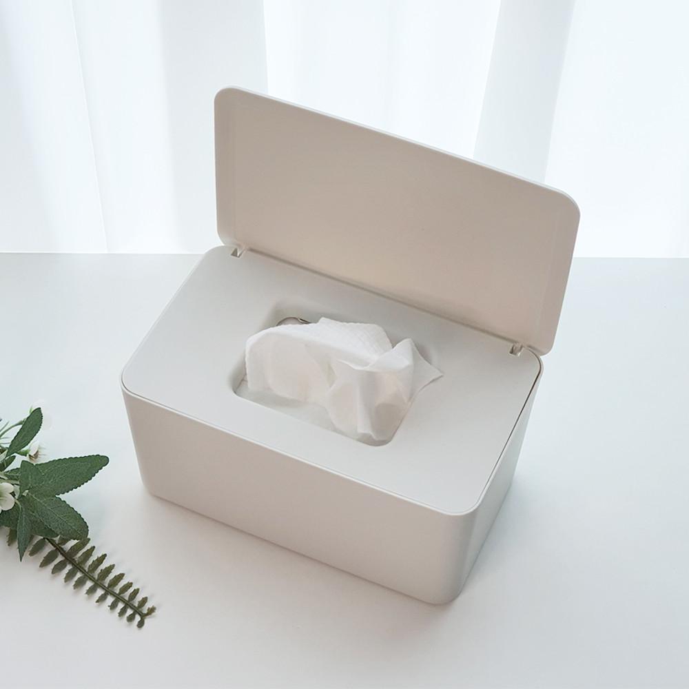 물티슈 케이스 화이트 소형 보관함 티슈 마스크