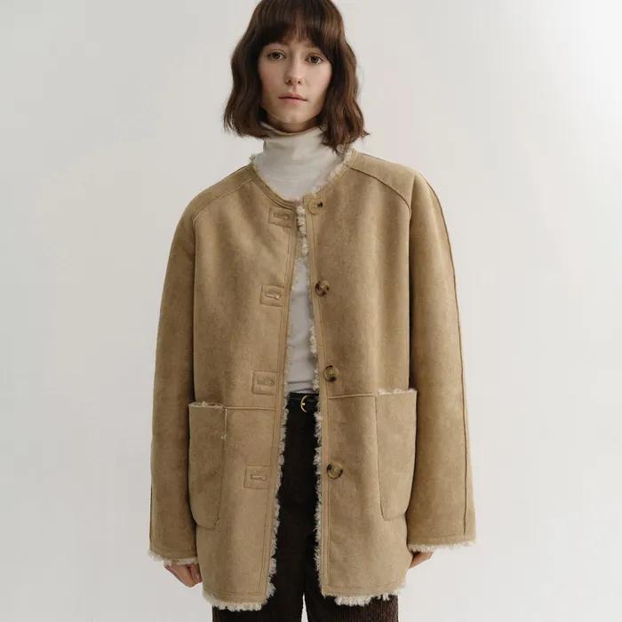 [29CM단독][1차 11/28 2차 12/05 예약배송][2nd] reversible mustang coat_beige