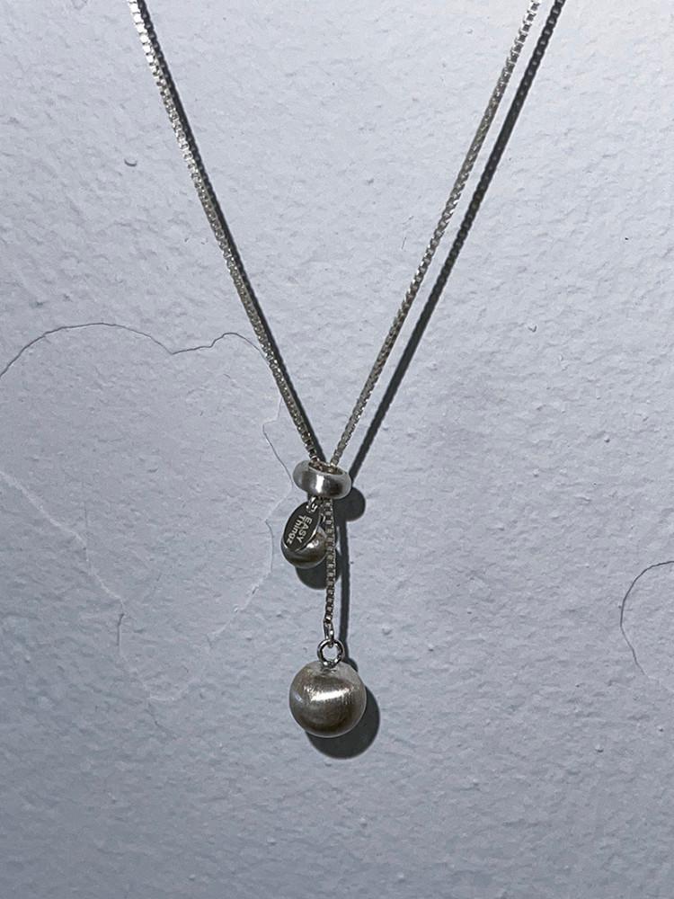 Matt Ball Long Necklace