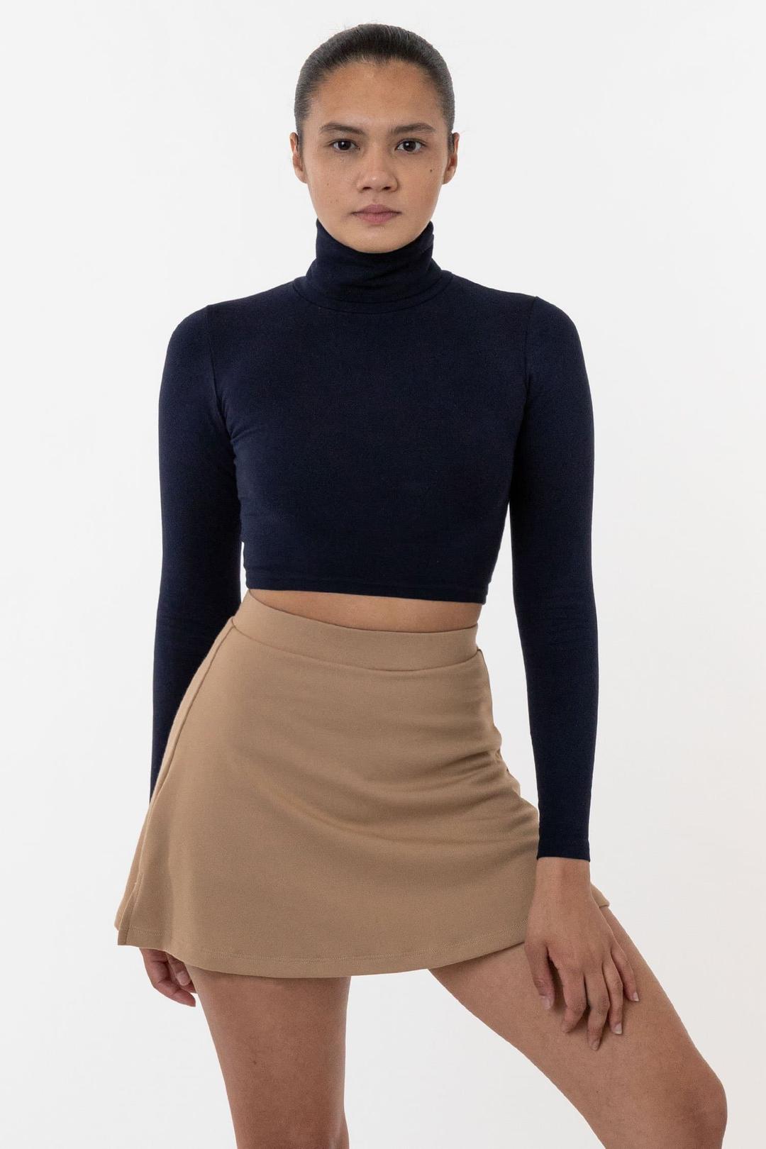 PON481 - Ponte A-Line Skort - Khaki / XS