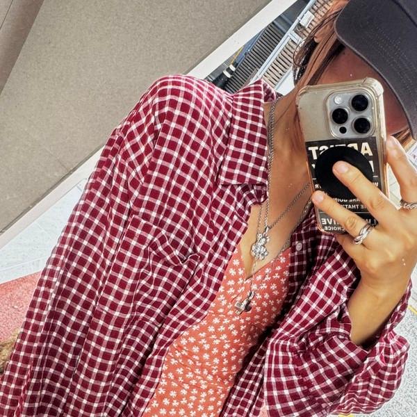 OLD SCHOOL CHECK SHIRTS (RED)