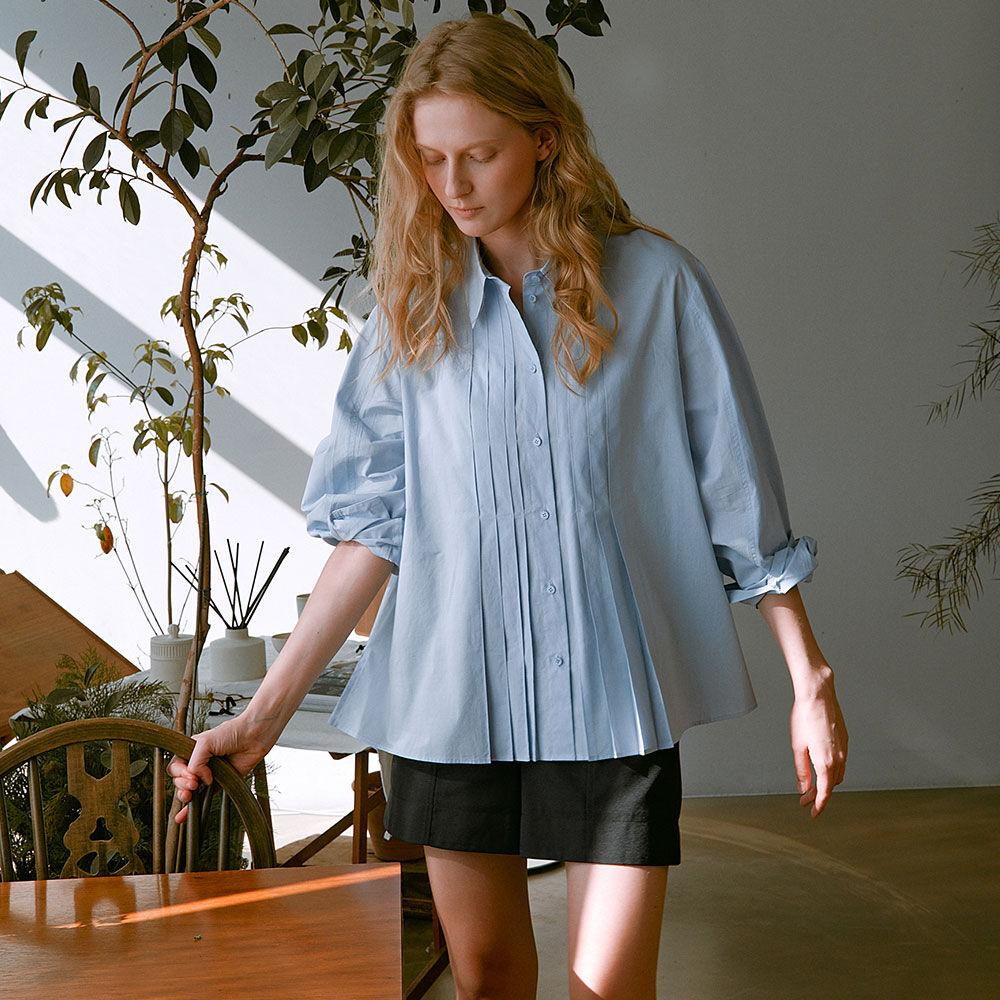 Pintuck A-Line Blouse SW3SB109-AM