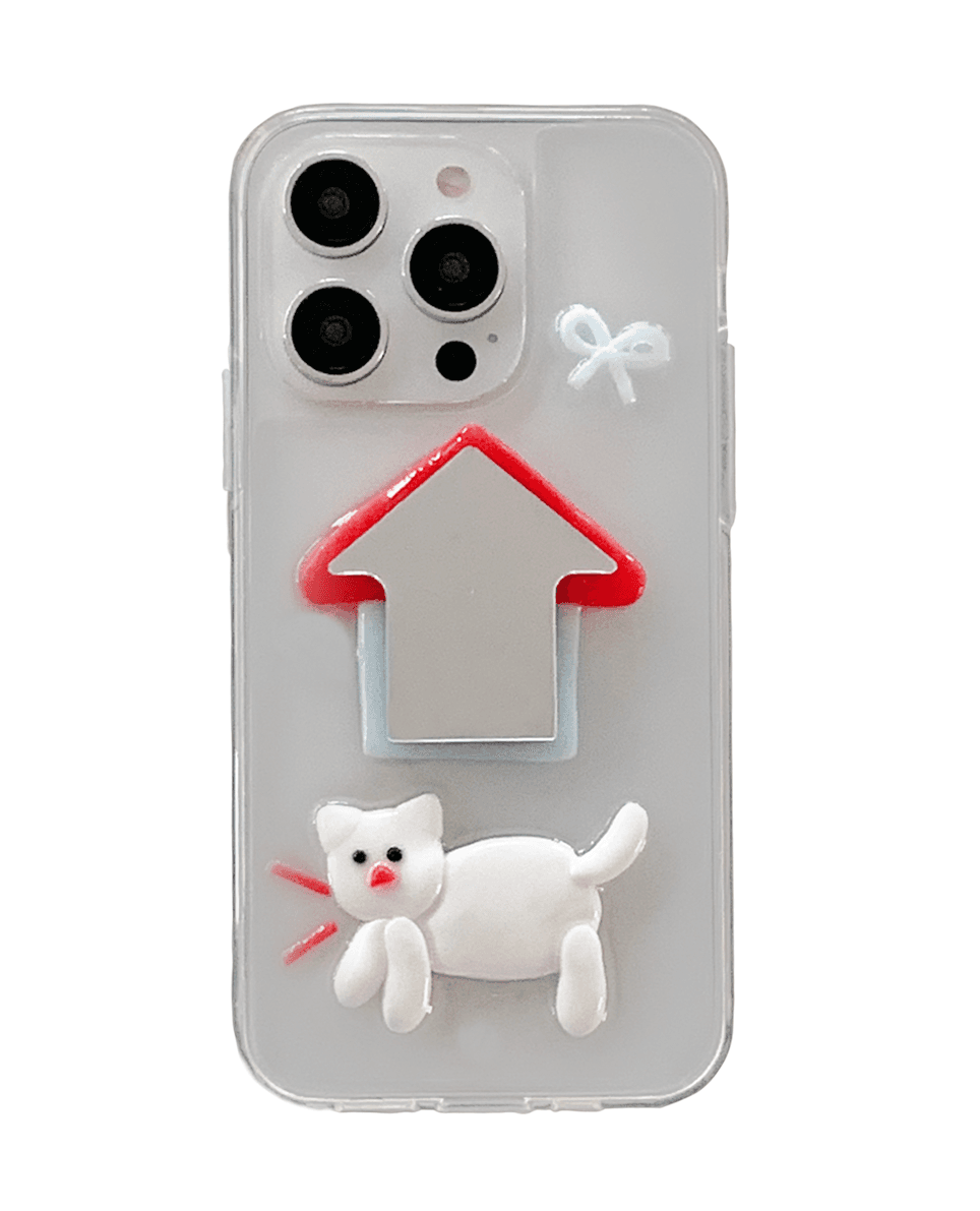 [pre-order] kitty house clay mirror case
