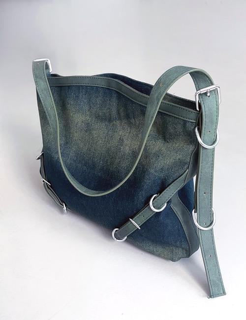 로웨어 vintage denim ring shoulder bag