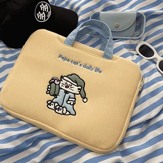 [5차완판🔥] 귀여운 냥스터 노트북 파우치 맥북 lg그램 갤럭시북 15인치 16인치