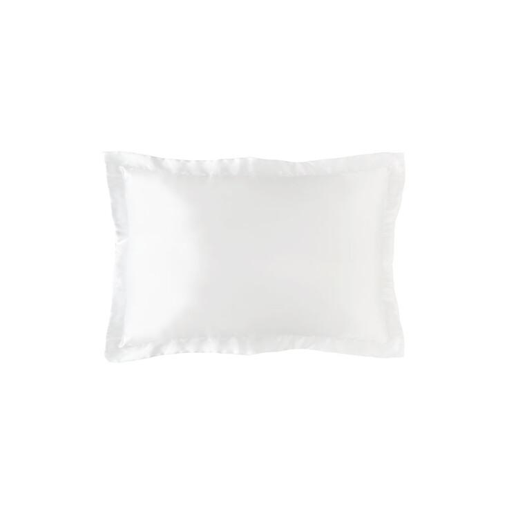 Pearl White Satin Ruffle 베개커버