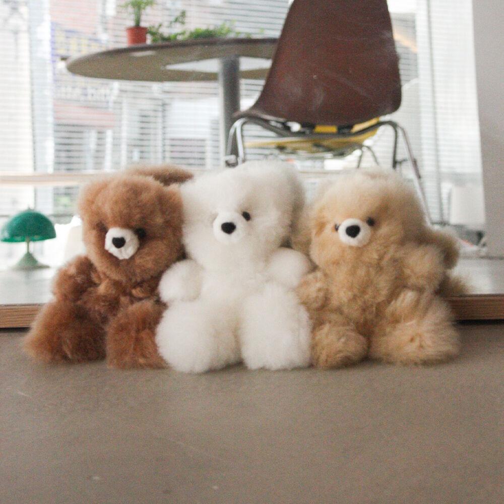 natural teddy bear S size