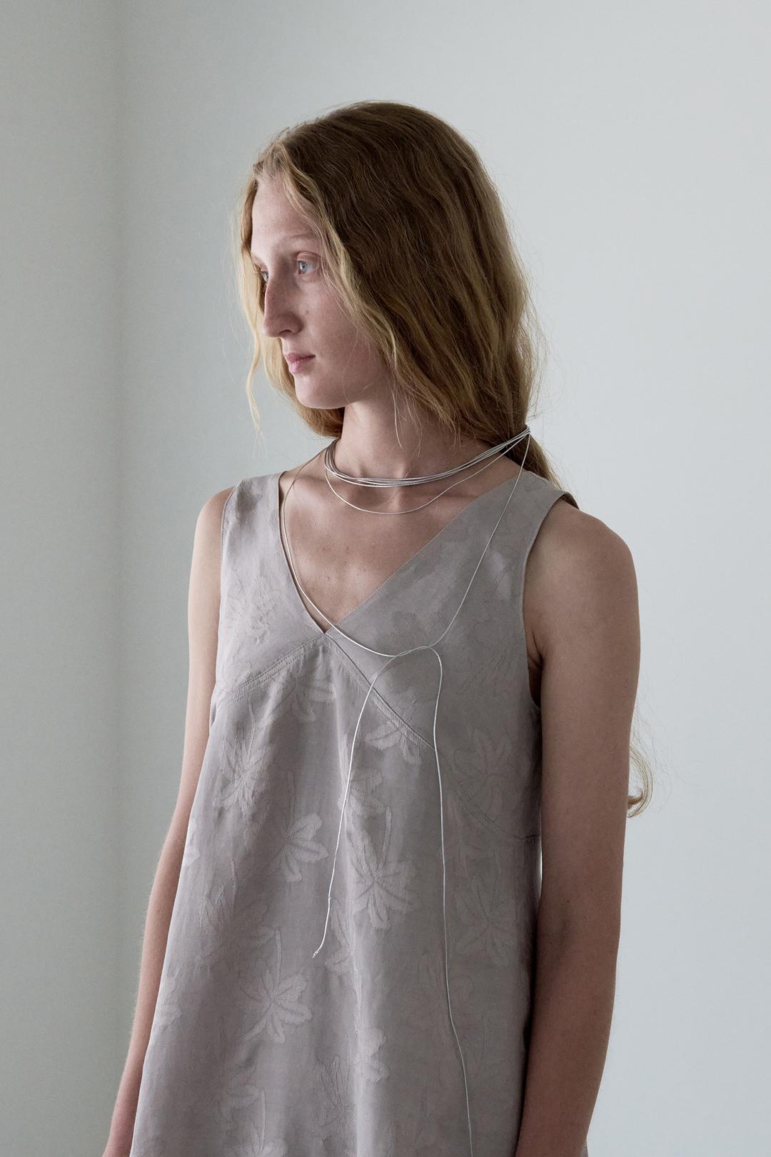Glint jacquard top (dusty pink)