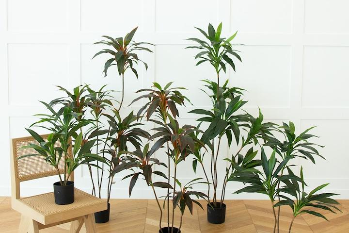 인테리어 그린 드라세나 조화 나무 4sizes