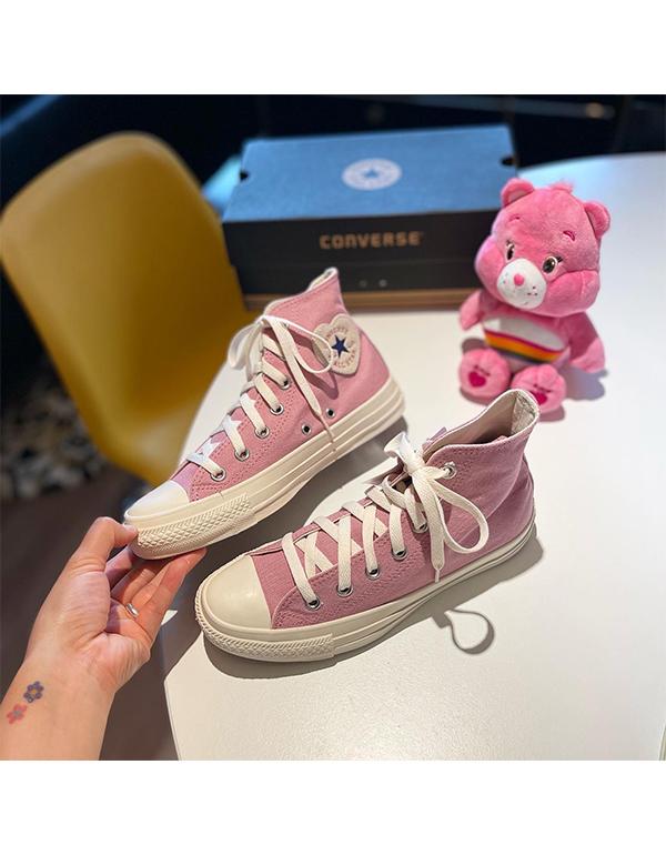 CONVERSE ALL STAR HEART PATCH HI ORCHID