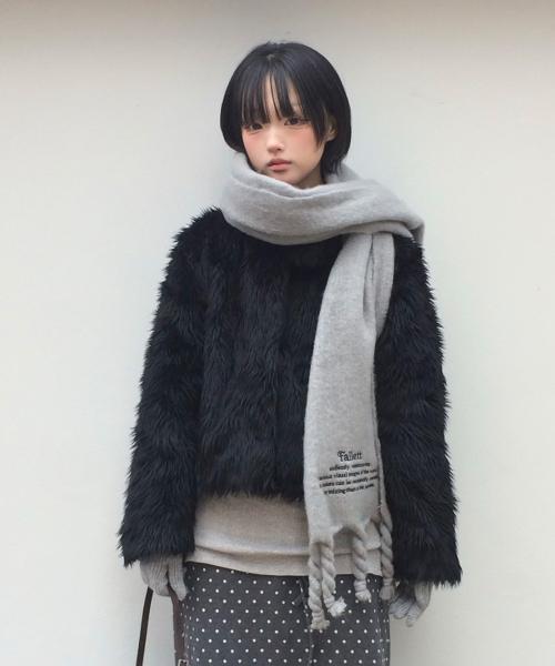 오버사이즈 스토리 로고 머플러 - 8 Color