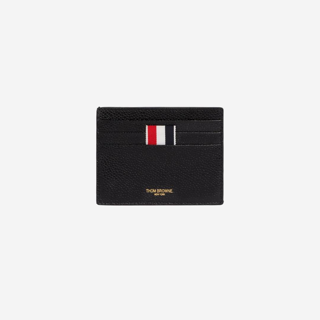 Thom Browne RWB Edge Stain Double Sided Card Holder Black